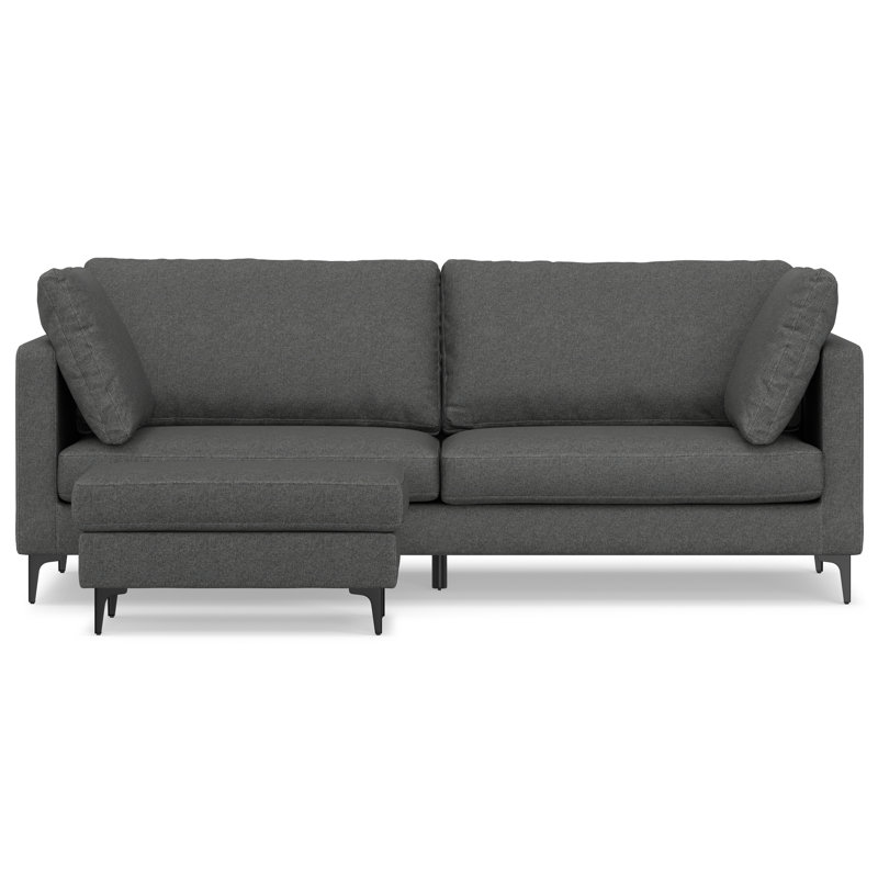 Ensemble de 2 pièces pour canapé et repose-pieds Ita de 90 pouces de large et repose-pieds de table assorti de 36 pouces de large