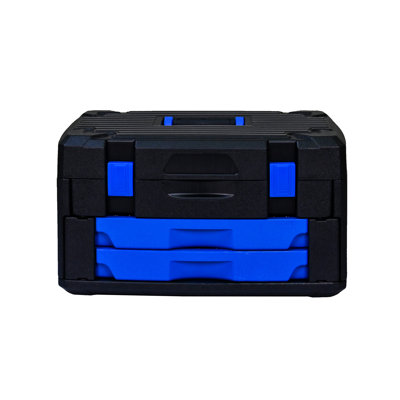 Black Tool Box Containing 266Pcs Toolset - Carbon Steel, Lockable, Meets Electrical, Plumbing, Carpentry, Automotive, Home Diy And Professional Maintenance Requirements Lockable Hand With Steel