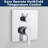 All Metal Shower System With Tub Spout, High Pressure 10 Inch Rain Shower Head And Handheld Shower Set, (Valve Included)-114406185