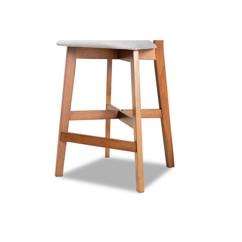 Upholstered Counter Stool with Solid Wood Frame, Counter Stool (26” Seat Height)