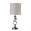 Lampe de table abstraite en métal brossé 21,5 pouces Milo