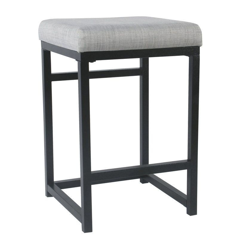Tabouret de comptoir de 24 po Junad, Gris clair