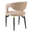 Chaise d'appoint rembourrée en métal et polyuréthane Dixfield-728239460-723027707