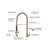 AvaMalis Pull Down Kitchen Faucet-100674956