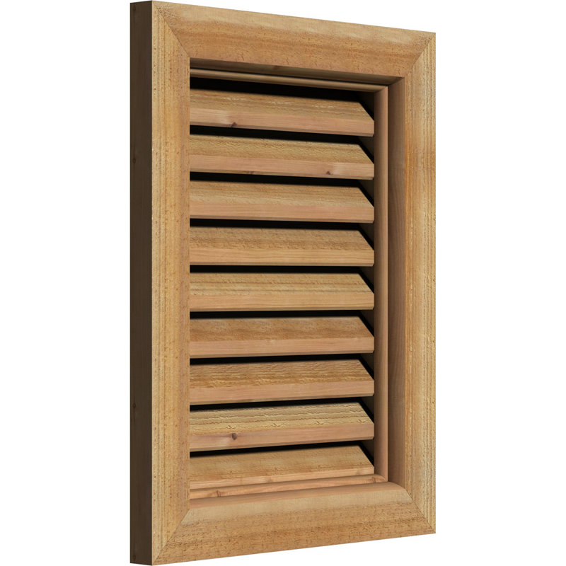 Évent vertical à pignon vertical en bois, H 29 po x l 21 po (OB : H 24 po x l 16 po)