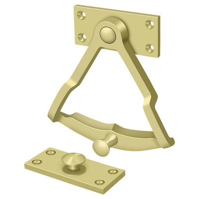 Quadrant de porte Deltana DDQ56U3; Finition laiton brillant
