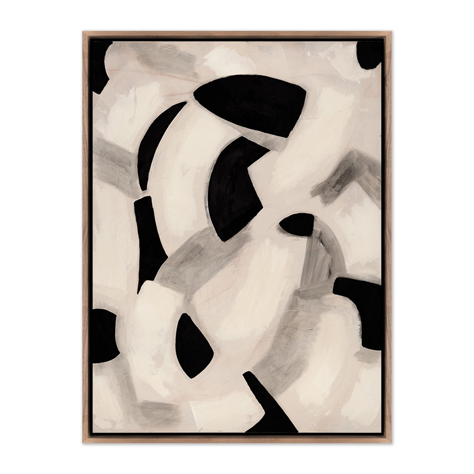 Totem by Jess Engle, Rustic Walnut Framed, 32" H x 24" W