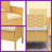 Breezy Patio Loveseat Sofa with Flip-Up Acacia Table & Storage | Outdoor Cushioned Garden Set | Compact Design