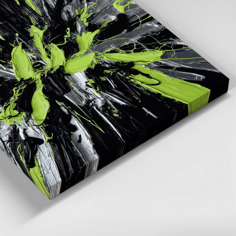 Neo Expressionism 68 Black Canvas Wall Art