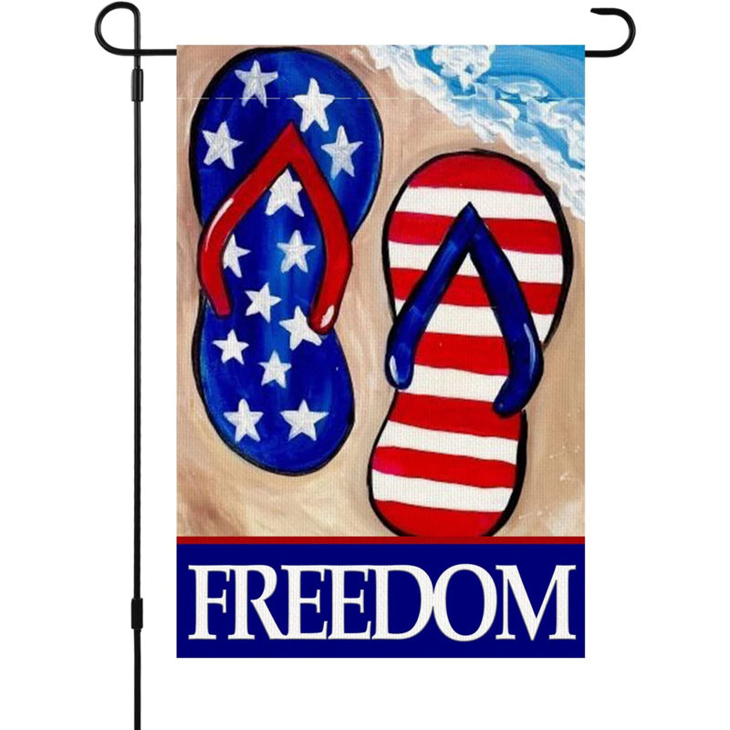 Drapeau de jardin en polyester 18 po x 12 po Gregorian