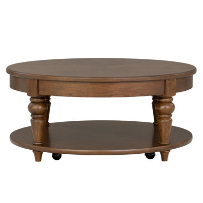 Riverstone Round Coffee Table With Casters