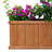 Barros Solid Cedar Rectangular Planter Box with Drainage Holes-2102627043-2088857656