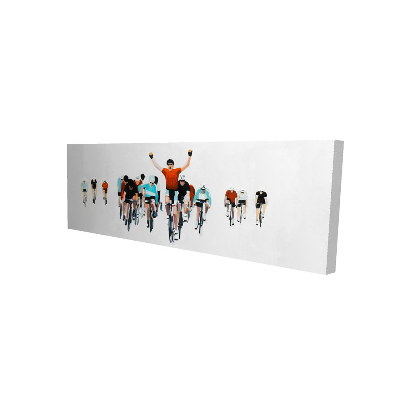 « cycle concours finals », reproduction de peinture à l’acrylique sur toile tendue, H 20 po x l 60 po x P 1,5 po