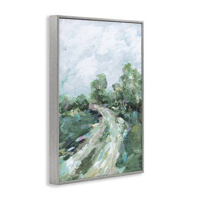 On My Way Abstract Path Framed Giclee, design by Wani Pasion