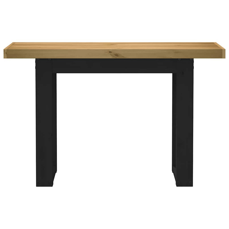 120cm Solid Wood Top Console Table