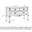 Table de couloir traditionnelle en bois foncé avec pieds en cabriole-1501056883