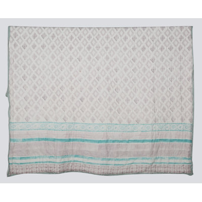 Cotton Geometric Shapes Quilt
