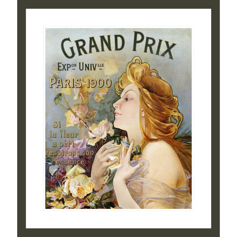 Affiche «Grand Prix» par Inconnu - Impression sur toile encadrée, H 27,49 po x l 23,5 po