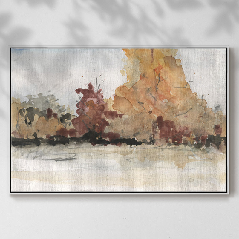The Autumn View II, reproduction d'art sur toile, Blanc, H 17 po x l 25 po x P 2 po