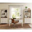 Ensemble de bureau 2 pièces, bureau double 56 po et ensemble de 2 bibliothèques avec tiroirs, blanc