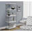 Bookshelf, Bookcase, Etagere, 5 Tier, 60"H, Office, Bedroom, Tempered Glass Clear Sides-1395995009