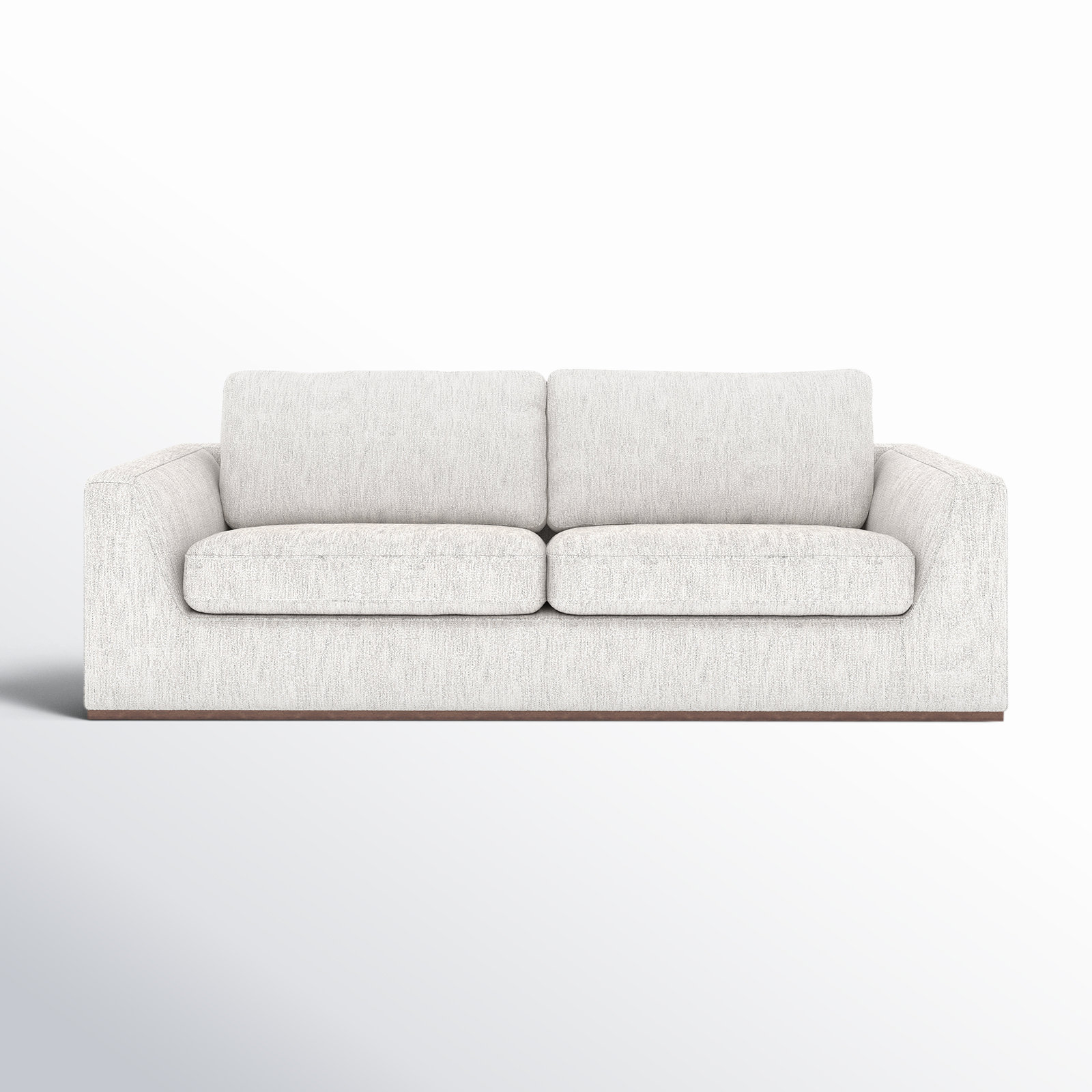 Berger 98'' Upholstered Sofa, Gray