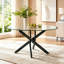 Table basse ovale en verre 39,37 pouces avec pieds-953189312