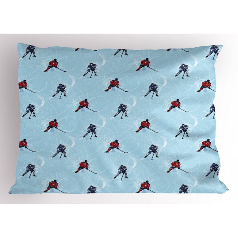 Hockey Polyester Sham Set, Queen