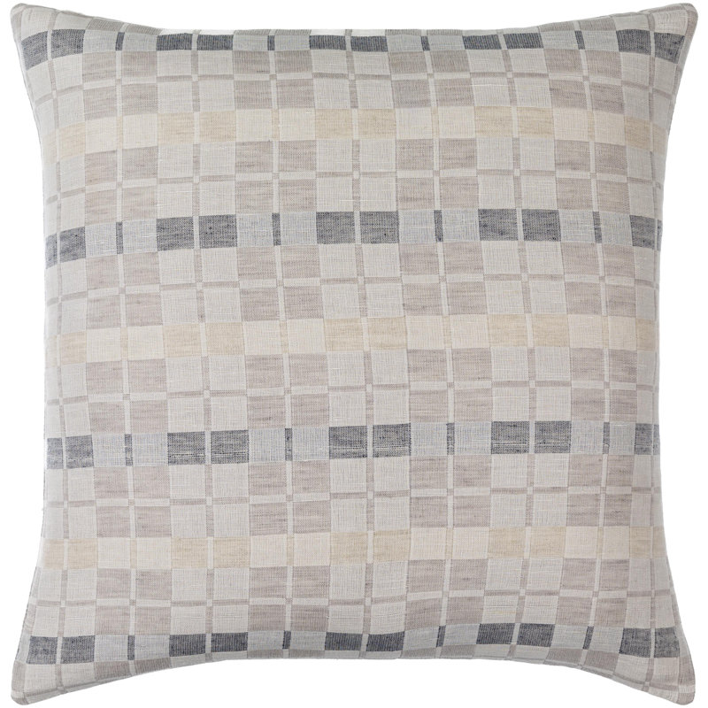 Deckland Geometric Linen Reversible Throw Pillow, Pillow Cover Only - No Insert, 22" x 22"