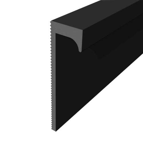 Profilé carré en aluminium Titan 96 po (paquet de 2), noir, TSET962-09, Black
