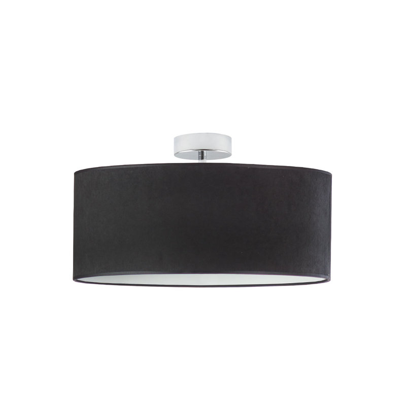 Lincy Flush Mount, Siver, Black
