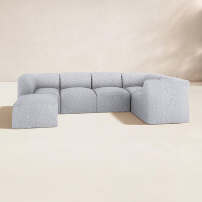 Canapé d'extérieur avec repose-pieds Sunbrella® 124 "Praia