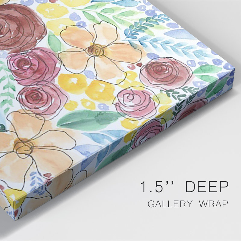 Flower Carousel II sur impression sur toile, H 12 po x l 8 po x P 1 po