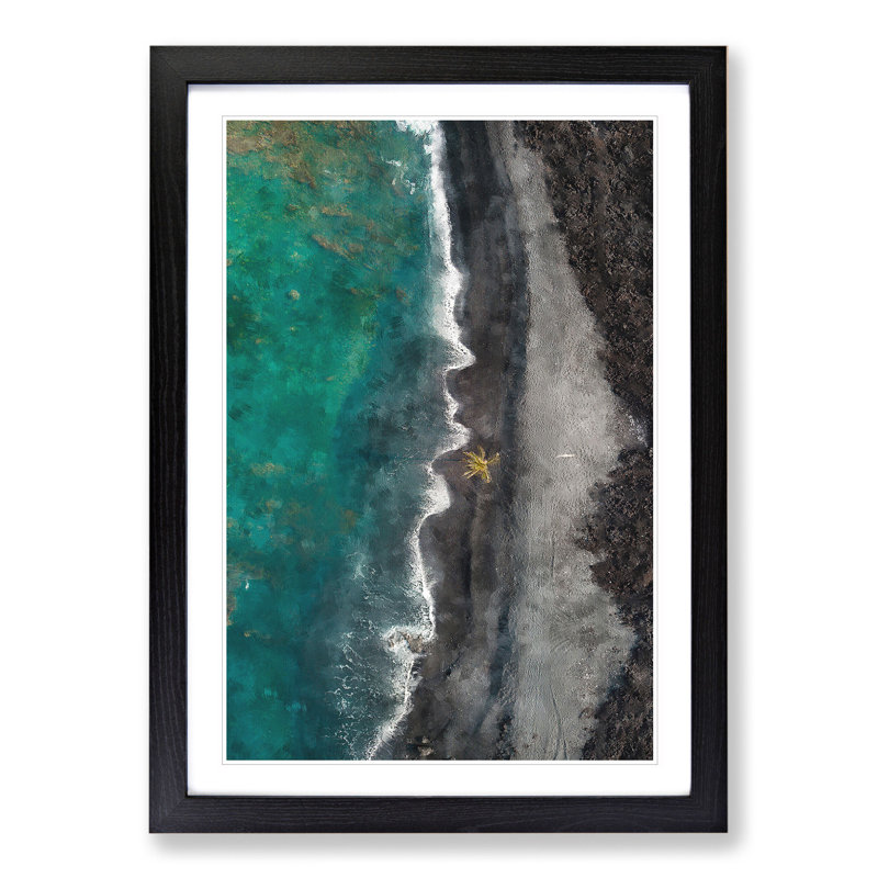 The Wonders of Hawaii - Picture Frame Graphic Art, 36cm H x 27cm W x 2cm D, Black