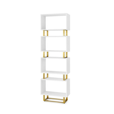 Victor Solid Wood Etagere Bookcase