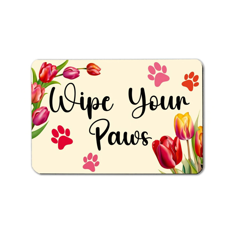 Tapis de porte 24 po x 36 po Wipe Your Paws