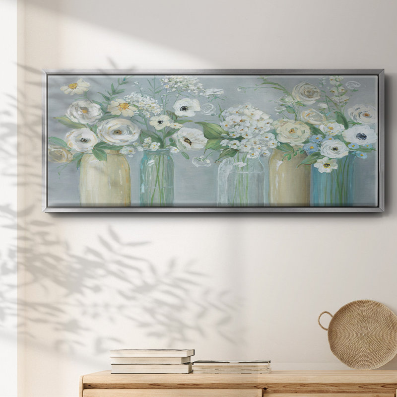 Blooming Meadow Beauties - Toile encadrée, H 24 po x l 60 po