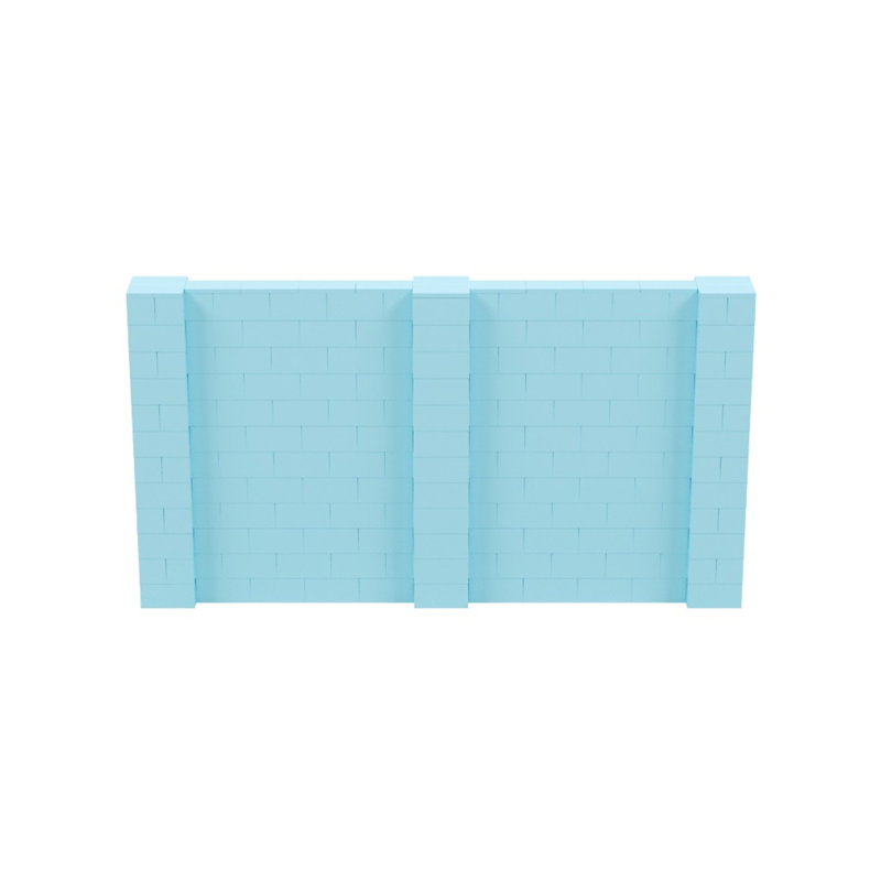 Cloison 1 panneau autoportante, Bleu clair, H 72 po x l 132 po x P 12 po