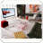 Cloud Shaped Low Coffee Table With Ball Legs For Living Room