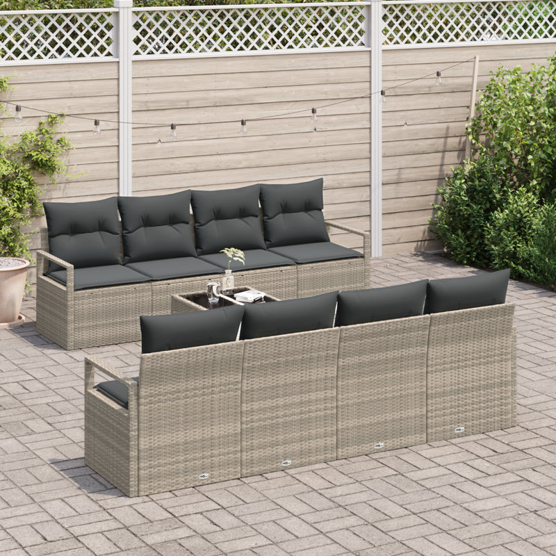 120cm Wide Patio Sofa with Cushions