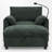 Upholstered Accent Armchair With Storage Ottoman-1890609190