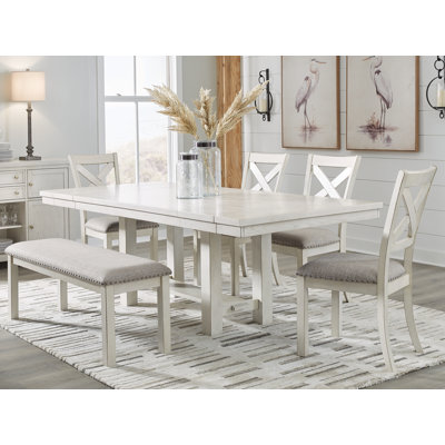 Robbinsdale Dining Table, 4 Chairs and Bench