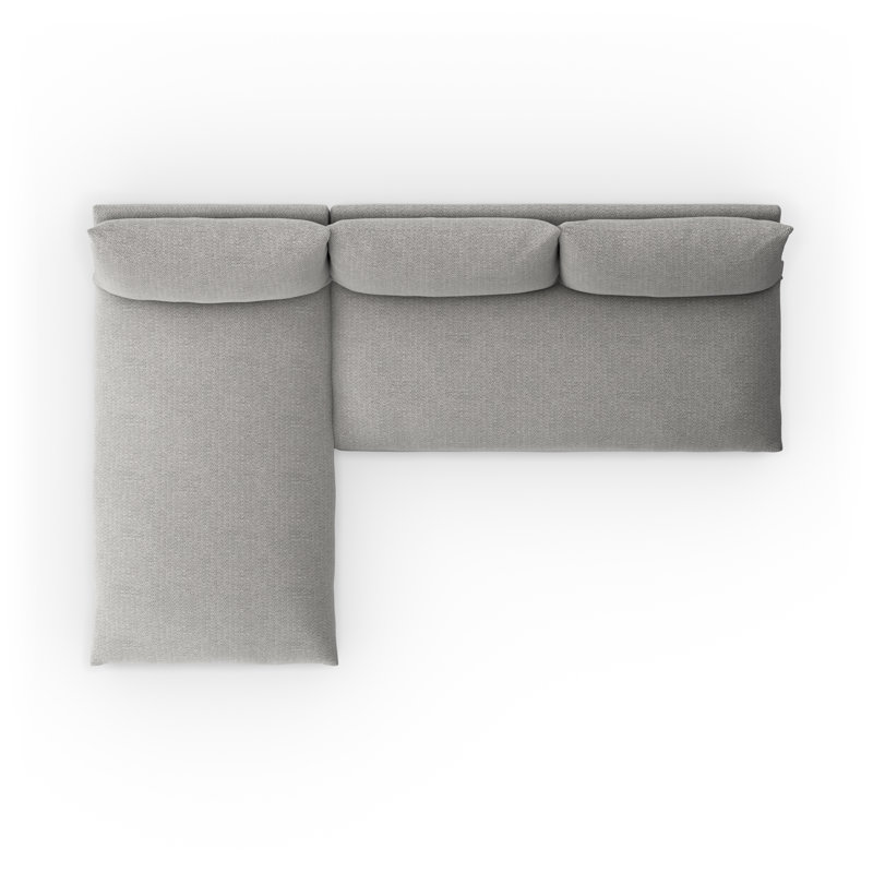 Grant Outdoor 2 Piece Sectional, Gray