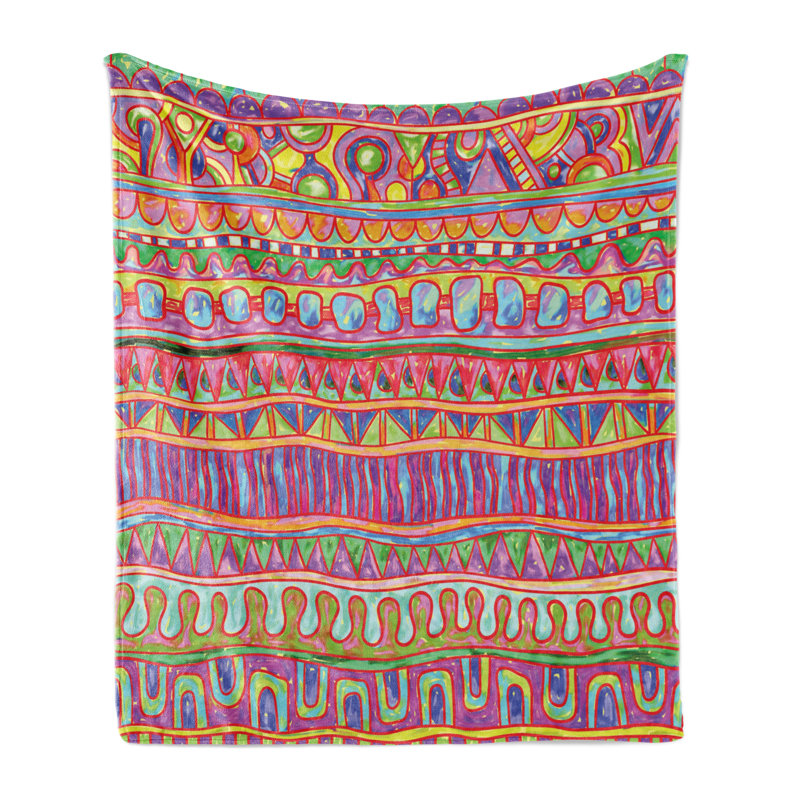 Hand Woven Throw Blanket, 50" x 60"