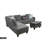 Sabiyah Upholstered L-Shaped Sectional Left Hand Facing