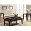 Table basse en noyer avec plateau relevable