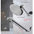 Round Rainfall Shower Head With Adjustable Extension Arm - High Pressure Performance, 1-Min Easy Install (11" Arm) (Fixed Shower Mount Sold Separately)-113452152