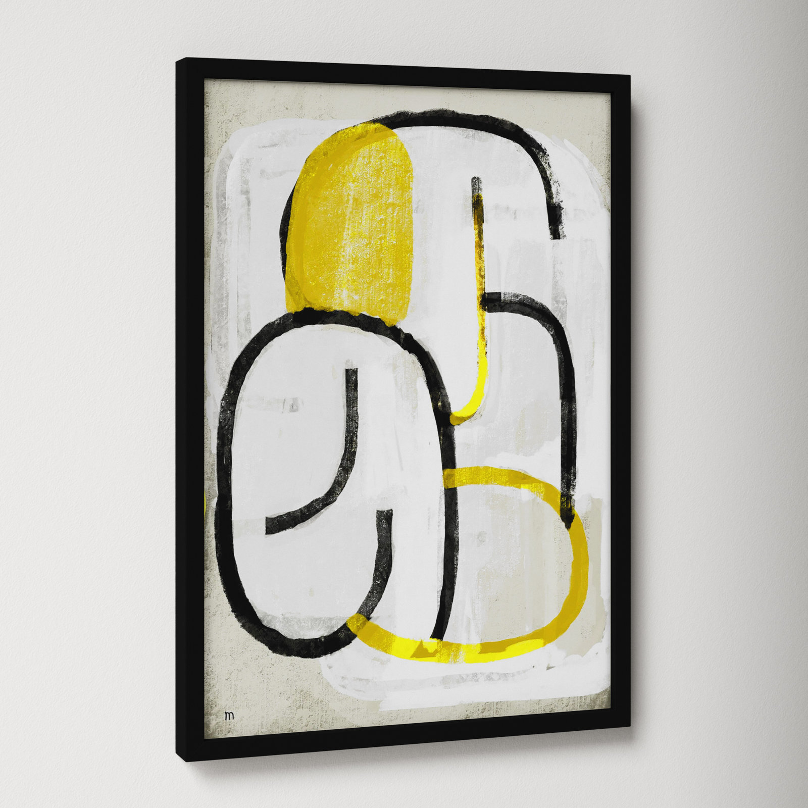 Somewhere "Somewhere" Print, Black, 20" H x 14" W x 1.25" D