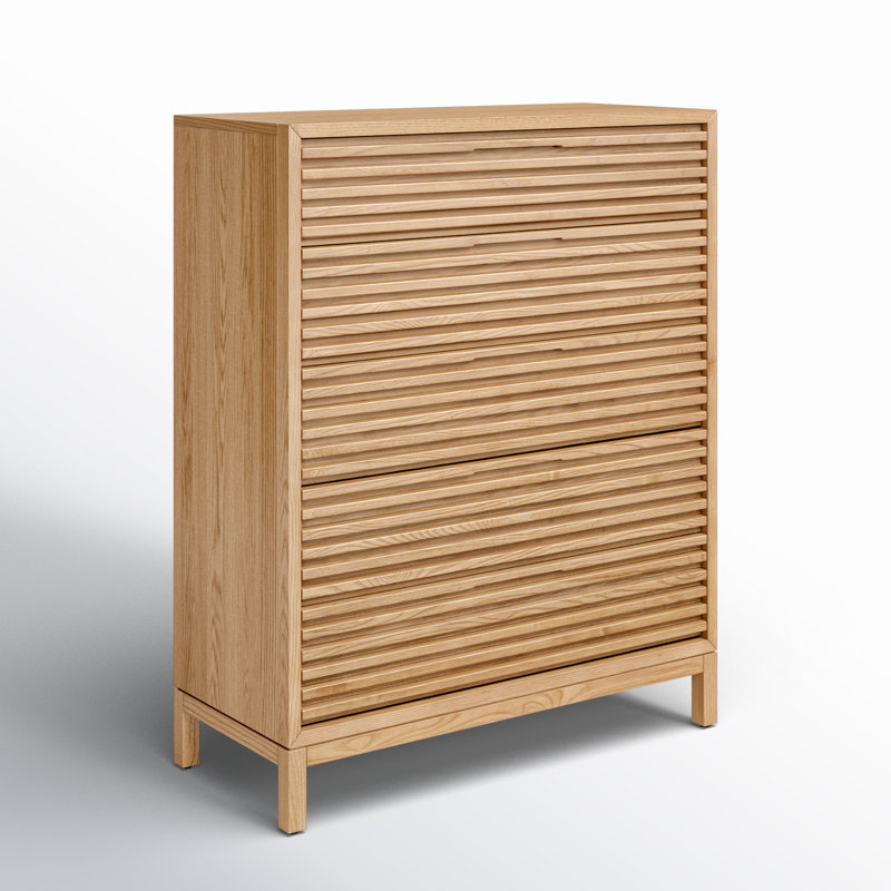 Commode verticale 5 tiroirs Finnian, Chêne clair
