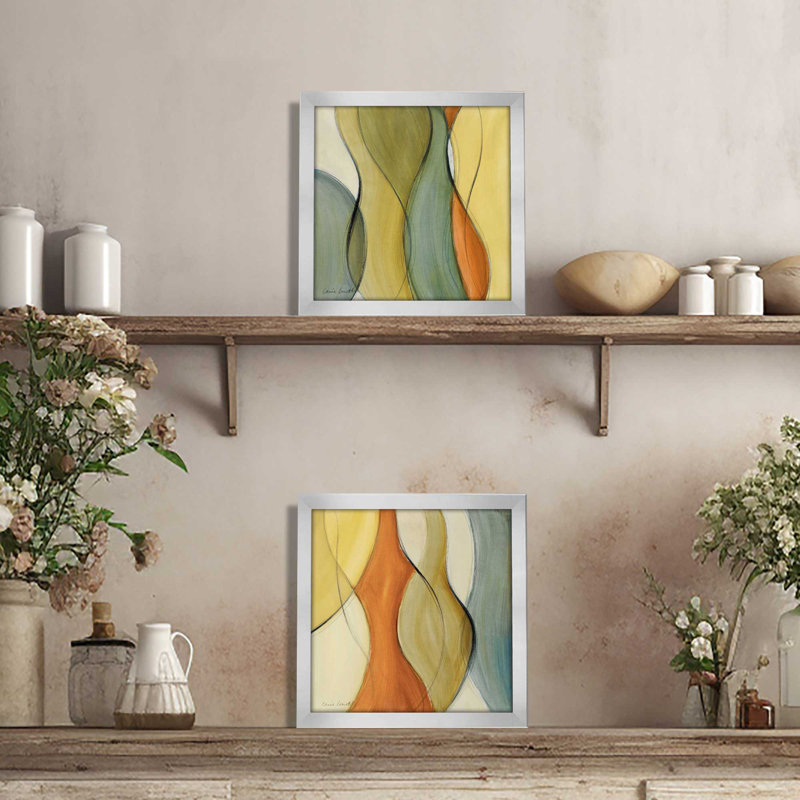 Coalescence Framed On Paper 2 Pieces Set